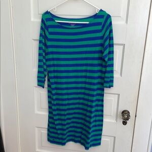 Vintage Lilly Pulitzer Blue & Green striped dress